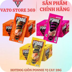 Hot dog giòn ăn liền PONNIE đủ vị cây 28g