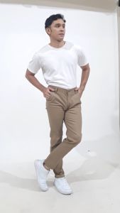SRSEVEN7 Celana Chino Panjang Pria Big Size Mocca