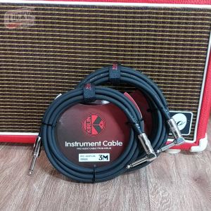 สายแจ็ค Kirlin รุ่น IPCC-202PN / IPVC-242 สีดำ มีขนาด 3 เมตร 6 เมตร รับสัญญานได้ดี ลดเสียงจี่ เสียงฮัม สายสัญญาณ / มีเก็บปลายทาง Luckybymusic