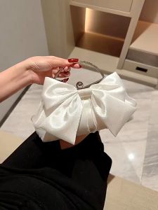 Clutch nữ nơ lụa phong cách tiểu thư sang chảnh BAG U CON30