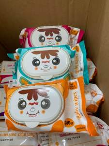 [GIÁ SỈ] Combo 10 gói khăn giấy ướt cao cấp loại 1 Baby Wipes 135 tờ lớn (nặng 690 gr) không mùi an toàn cho bé. Giấy dày không xù không tưa sợi