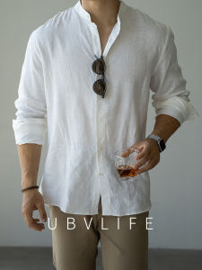 UBV | 100 Linen Lazy Relaxation Breathable Long Sleeve Shirt