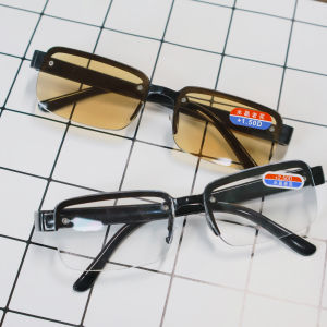 High-quality Half-frame Reading Glasses for Mens Natural Original Stone Presbyopia Glasses очки для чтения мужские +2.0