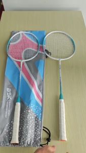 2PC Badminton Racket Alloy Racket Fitness Sports Badminton Racket Set with bag Badminton Racket for Adult/Kids 22-25lbs Beginners Racket