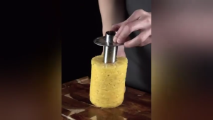 XT Original Pineapple Corer & Slicer Stainless Steel Reinforced Pineapple Core Remover and Fruit Cutter Peeler Effortless Premium Pineapple Knife Kitchen Tools