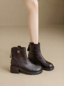 Josiny | Women Winter Ankle Boots Thick Sole Vintage