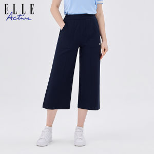 ELLE Active | Elle Active Womens High Waist Straight Leg Pants Cool Sensation Wide Leg Casual Loose Fit Cotton Nylon Blend Comfortable