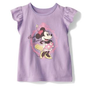 Summer Cartoon Princess Short Sleeve round Neck Cotton T-Shirt for Girls Kids Fashionable Fly Sleeve Top Casual Loose Fit