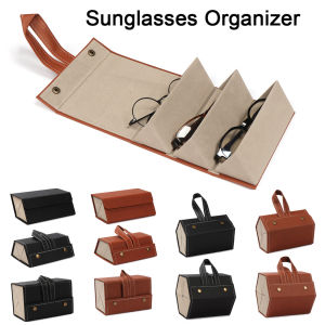 UUMIR Multi-slot Display Travel Eyeglasses Holder Storage Box Glasses Organizer Sunglasses Case
