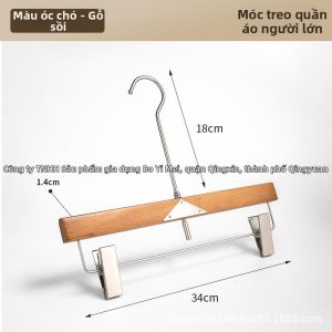 Giá Treo Quần Áo Gỗ Tam Giác Dày Cho Nam và Nữ Cây Sồi