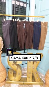 CELANA PENDEK WANITA KATUN STRECH IMPORT || CELANA 7/8 MERK SAYA || STANDAR & JUMBO || skmodis