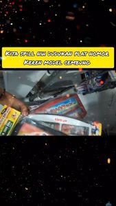 Tempat Plat Nomor Motor Cembung Universal / Cover Dudukan Plat Nomor / Bingkai Plat Nomor Kendaraan / Plat Cembung Nomor Motor