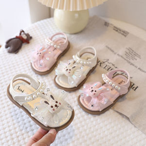 Cute Bow and Pearl Girls Sandals
