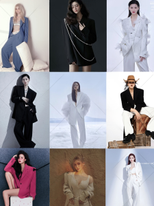 Photographic Studio New Person Image Photo Adult Lady like Woman Suit Photo Album Clothes Sister Tuo FHM Portrait Photography Costume