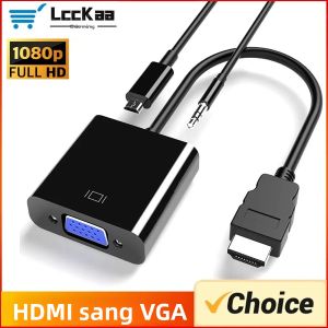 HDMI-Tương Thích Nam Sang VGA Nữ Cáp Chuyển Đổi HD 1080P Cho Laptop TV Box Máy Chiếu HDTV