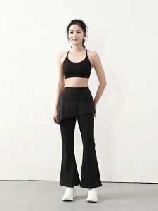 Legging Cutbray Olahraga Wanit Celana Rok Pilates Yoga 2 in 1 High Waist Pants