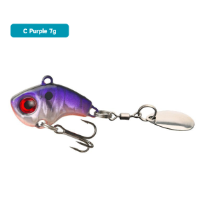 Hopeblaze Little Whirlwind Vibration VIB Lure 7g/10g/14g Spinning Blade Full Water Layer Fishing Bait for Bass Pike Salmon