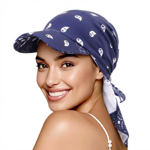 New Muslim Women Brim Cap Pre-Tied Sun Visor Turban Baseball Caps Head Scarf Hijab Bandage Female Outdoor Hat sun hat