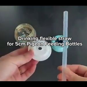 Flexible Drinking Straw for 5cm Wide Neck Bottle With Cover
