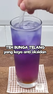 Teh Bunga Telang Kering Organik| Teh Biru Herbal | Butterfly Pea Flower Tea Isi 100 gram