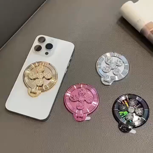 Hot Sale Lucky Fengshui Spinning Gyro Phone Holder Luxury Decompress Metal Texture Rotatable Desk Stand