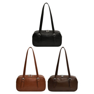 Phụ nữ Túi đeo vai bằng PU thời trang nách túi màu trơn hợp thời trang Tote Túi xách khóa kéo Chic Túi du lịch ngoài trời Túi hobo