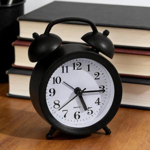 Alarm Clock Retro Bell Desk Table Analog Clock Silent For Home Office Mini Travel Portable Alarm Clock Retro Home Decor