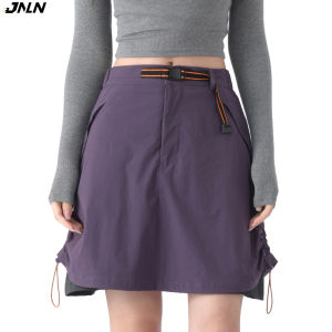 JNLN Womens Stretch Hiking Shorts Skirt Outdoor Camping Climbing Running Culottes Lightweight Anti-Exposure Workwear Shorts