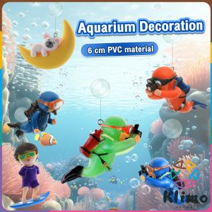 KLIMO Aquarium Decor Fish Tank Floating Cute Decoration Diver Ornaments DIY Toy