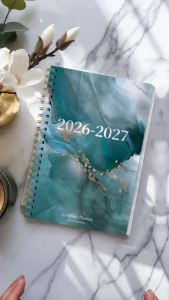 Sổ Kế Hoạch Tuần & Tháng A5 Dạng Lò Xo Năm 2026-2027 Lịch Tháng 1-12 Ghi Chú Đồ Dùng Văn Phòng Phẩm Học Sinh