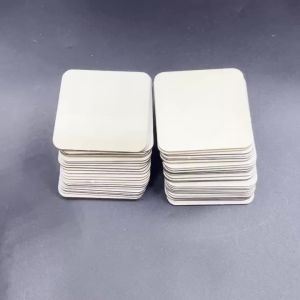 5/6/8/10cm Unfinished Basswood Sheet Blank Square & Round Wood Slices For DIY Crafts Painting Write