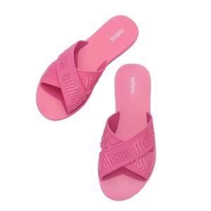 Official store 2023 5 colors Melissa slippers women simple style comfort Flats girls beach shoes ladies melissa sandals