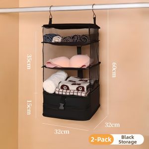 Hanging Layered Large Capacity Portable Clothes Organizer Bag