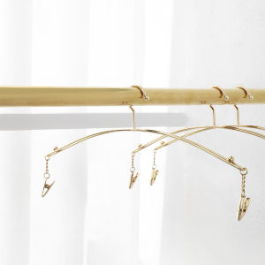 Multi-Functional Metal Clothes Hangers for Clothing Stores Underwear Bra Display Stand Anti-Slip Clip Adult Closet Organizer