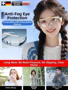Pollen Allergy Sand Dust Protection Fog Resistant Sealed Riding Glasses