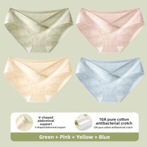 Nanjiren | Antibacterial Maternity Pants Low Rise Belly Support