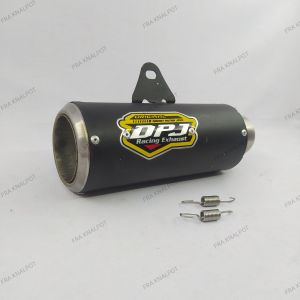 Silencer Knalpot Dpj Gp1 Black Coating Untuk Semua Motor Knalpot Slencer Only