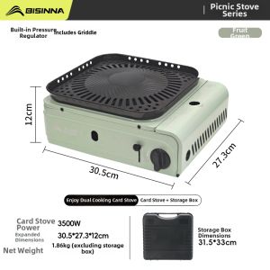 BSWOLF | Outdoor Portable Multi-function Windproof Gas Stove