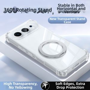 imobile | Transparent Stand Phone Case Silicone Full-coverage Anti-drop