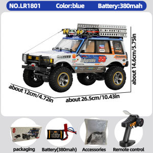 New JXC LR1801 1:18 RC Car 4WD 2.4G Full Proportional Remote Control Car Simulation Off-Road Climbing Vehicle Toy Gift for Boys