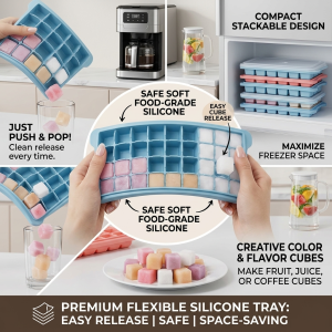 Silicone world Food Grade 36 Grids Silicone ice tray mold DIY Ice Tray Ice Cubes Mold Ice Maker Kitchen Bar Ice Making Tools