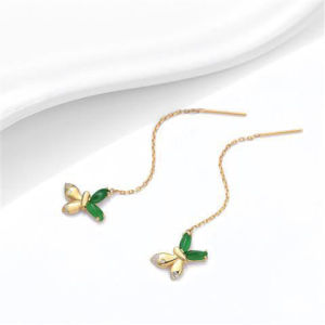 ZHONGGUOGONGYI | Elegant Fashion 925 Sterling Silver Plated Butterfly Earrings