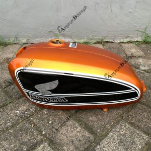 Tangki honda cb100 tangki press full foxi anti karat warna gold hitam
