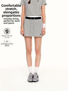 PSO Brand | Sports Dog Contrast Waist Knit Skirt