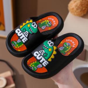 MONLEYTA | Antibacterial Non-Slip Boys Slippers Cute Cartoon Design Home Shoes Breathable Summer Indoor Slippers For Middle And Large Children