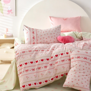 DOHIA | Fresh Floral Cotton Bedding Set Three-Piece