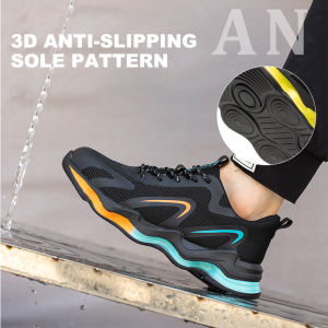 NEW Safety Shoes Anti Drilling Safety Work Boots Casual Steel Toe Cap Protective Shoes Mens Anti-skid Anti Piercing Labor Protection Shoes Work shoes Comfortable Breathable Shoes