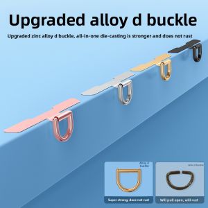 YINGYUE | Anti-Loss Phone Lanyard Clip Stainless Steel Thin Pad Durable Metal Ring Phone Case Accessory