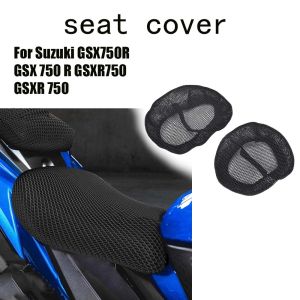 For Suzuki GSX750R GSX 750 R GSXR750 GSXR 750 Motorcycle Accessories 3D Mesh fabric Cushion Waterproof Protection Seat Cover