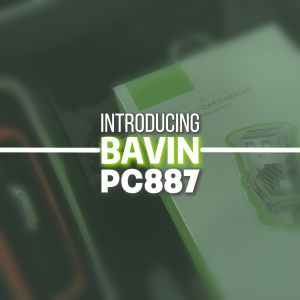 BAVIN PC887 2.4A Car Charger Invisible Compact Double Usb Port 12-24V Wide Compatibility For Phones